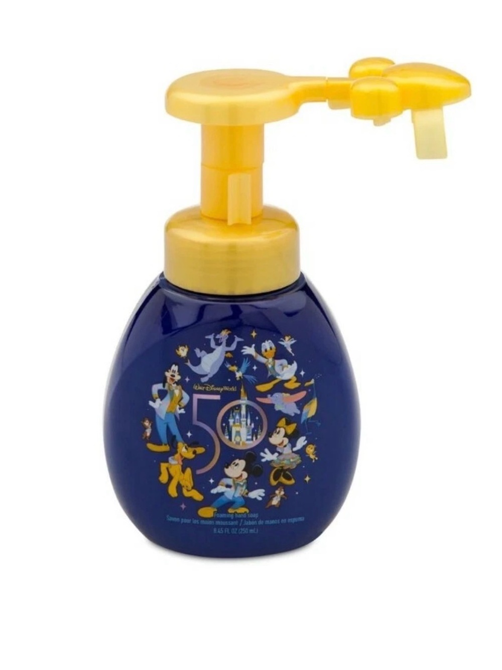 Disney Kids Yellow & Blue Foaming Soap Pump - Disney Brand 50 th Mickey new